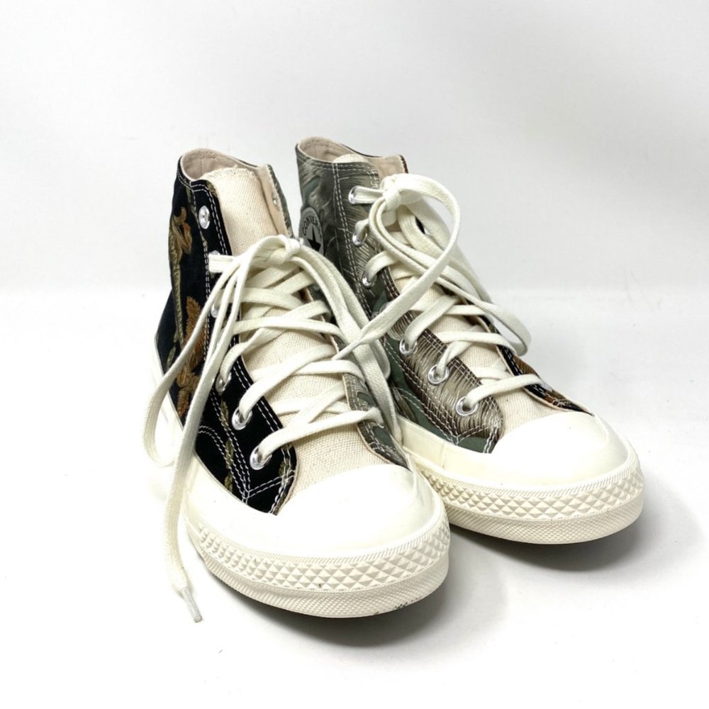 Converse Chuck Black Tropic Shirt Canvas Sneaker Women's Size 8 170667C - Picture 6 of 9